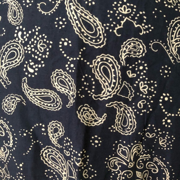 Citicraze Navy Paisley Button-Up Blouse - Picture 8 of 11